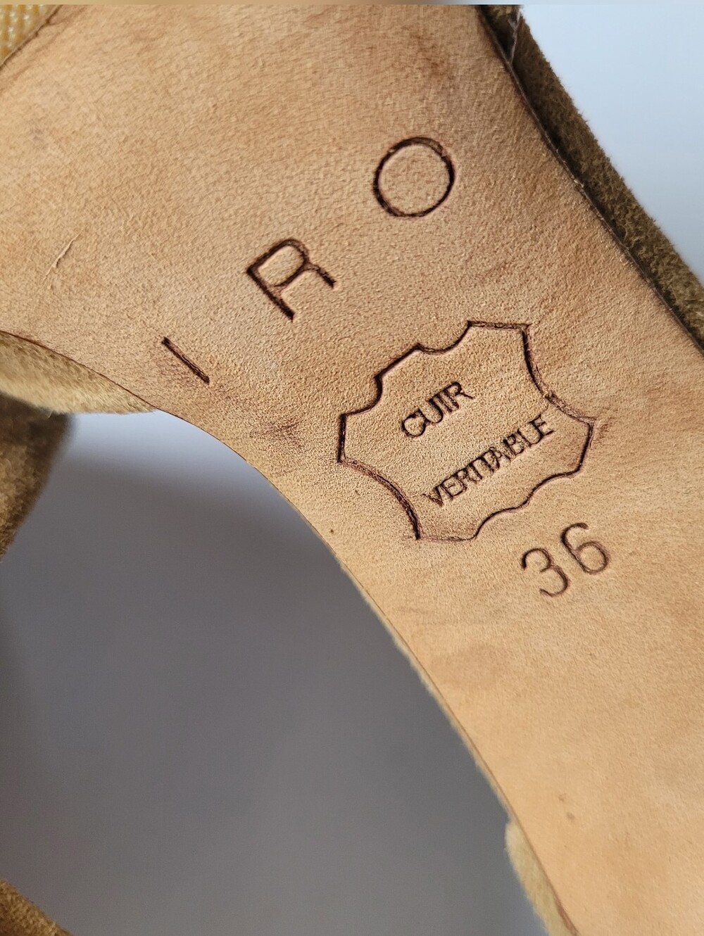 IRO Taupe Tan Suede Leather Pointed-Toe D'Orsay Pumps EU 36/US 5.5 - Picture 2 of 16